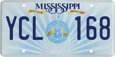 MS license plate YCL168