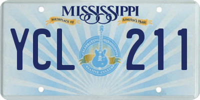 MS license plate YCL211