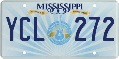 MS license plate YCL272