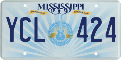 MS license plate YCL424