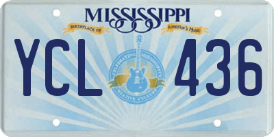 MS license plate YCL436
