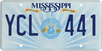 MS license plate YCL441