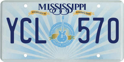 MS license plate YCL570
