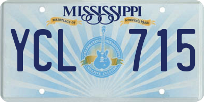 MS license plate YCL715