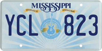MS license plate YCL823