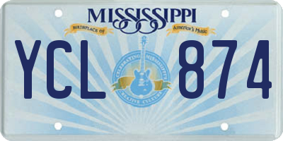 MS license plate YCL874