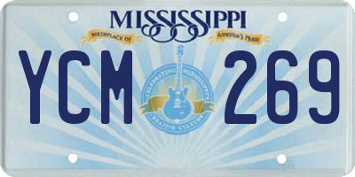 MS license plate YCM269
