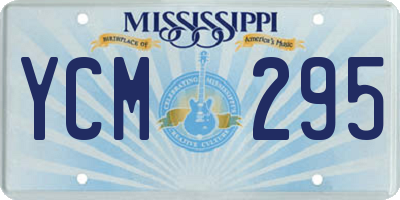 MS license plate YCM295