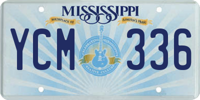 MS license plate YCM336