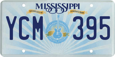 MS license plate YCM395
