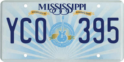 MS license plate YCO395