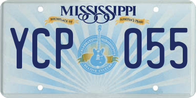 MS license plate YCP055