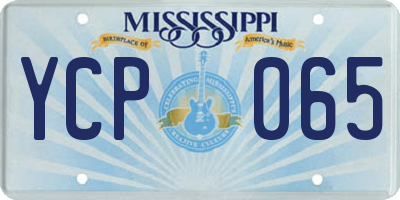 MS license plate YCP065
