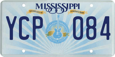 MS license plate YCP084