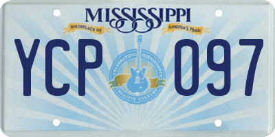 MS license plate YCP097