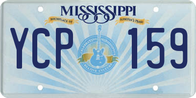 MS license plate YCP159