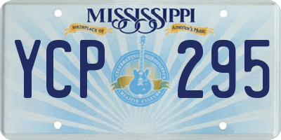 MS license plate YCP295