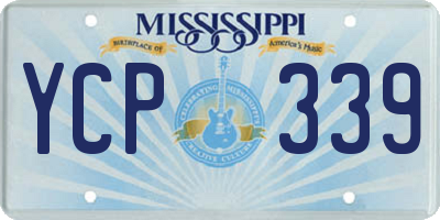 MS license plate YCP339