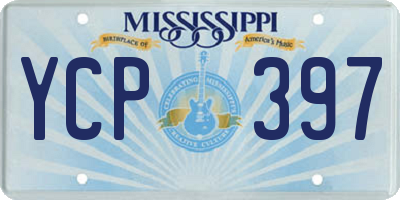 MS license plate YCP397