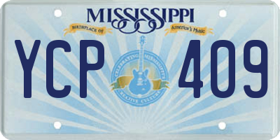 MS license plate YCP409