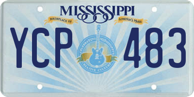 MS license plate YCP483