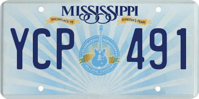 MS license plate YCP491
