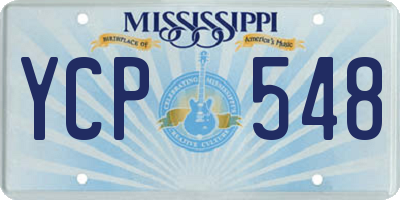 MS license plate YCP548