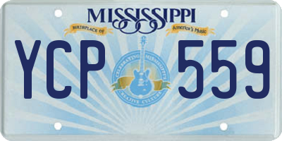 MS license plate YCP559