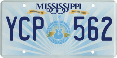 MS license plate YCP562