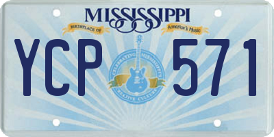 MS license plate YCP571