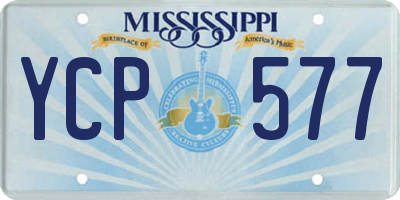 MS license plate YCP577