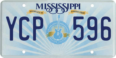 MS license plate YCP596