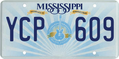 MS license plate YCP609