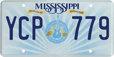 MS license plate YCP779