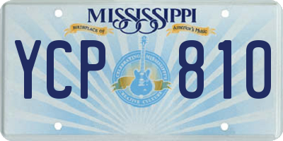 MS license plate YCP810