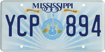 MS license plate YCP894