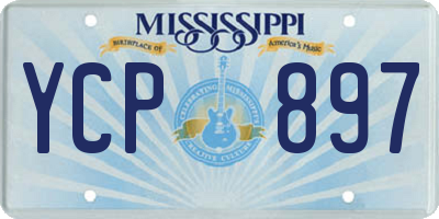 MS license plate YCP897
