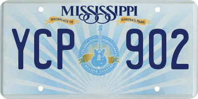 MS license plate YCP902