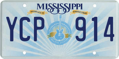 MS license plate YCP914