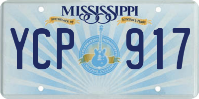 MS license plate YCP917