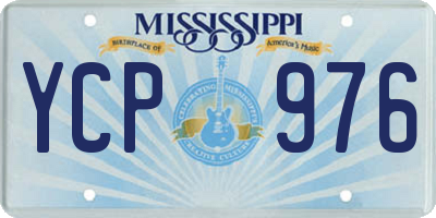 MS license plate YCP976