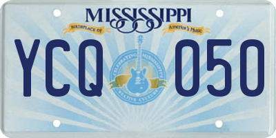 MS license plate YCQ050