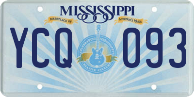 MS license plate YCQ093
