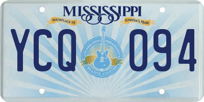 MS license plate YCQ094