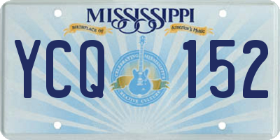 MS license plate YCQ152
