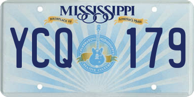 MS license plate YCQ179