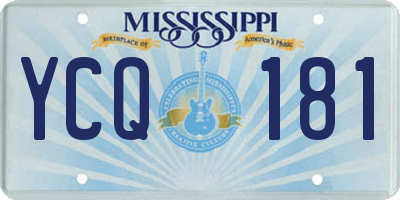 MS license plate YCQ181