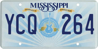 MS license plate YCQ264