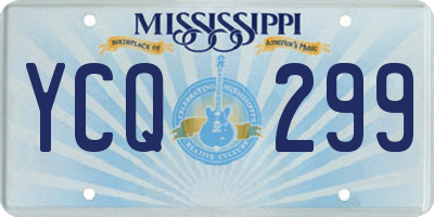 MS license plate YCQ299