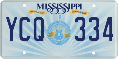 MS license plate YCQ334